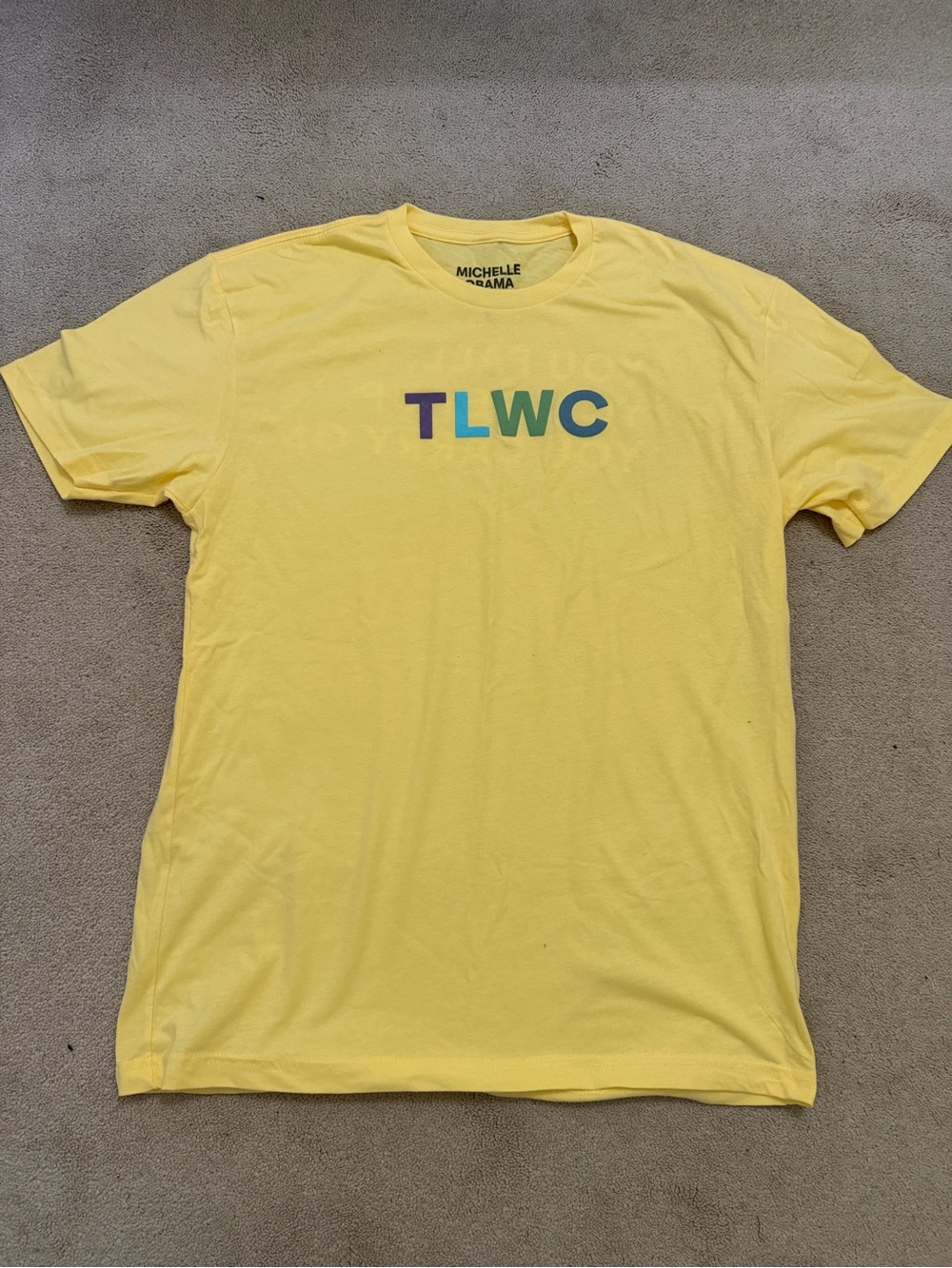 TLWC Michelle Obama Yellow Crewneck T-Shirt